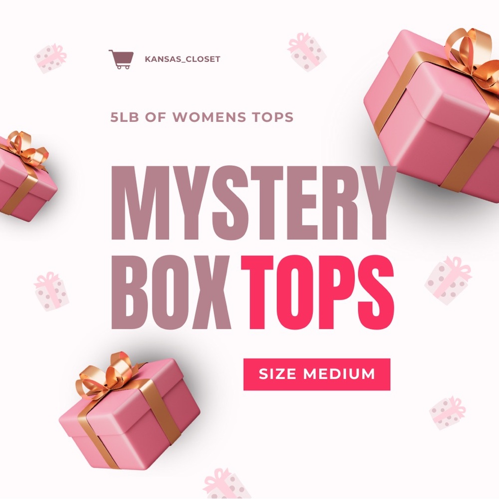 5lb Mystery Box Bundle - Women’s Tops - Size Medium - NWT, NWOT, EUC